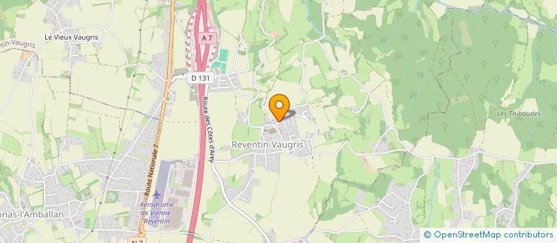 localisation de l'entreprise M.R.V. ORGANISATION  REVENTIN-VAUGRIS