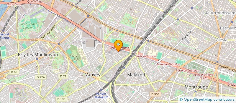 localisation de l'entreprise M.RATERY à VANVES