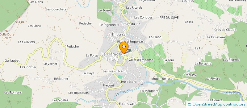 localisation de l'entreprise M REAL ESTATE à LE PLAN-DE-LA-TOUR