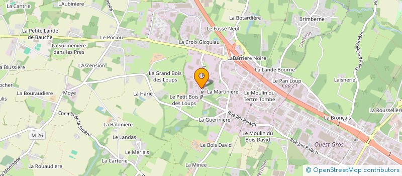 localisation de l'entreprise M RENO à COUERON