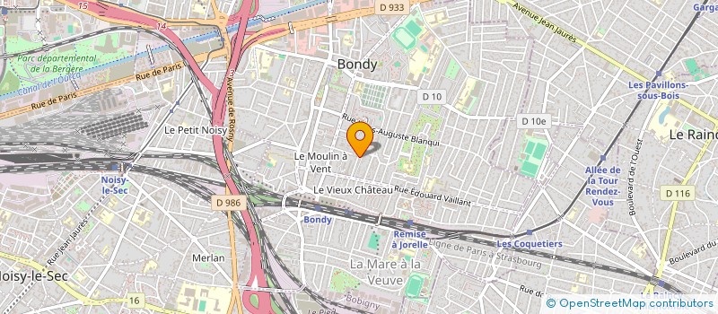localisation de l'entreprise M RENOV à BONDY