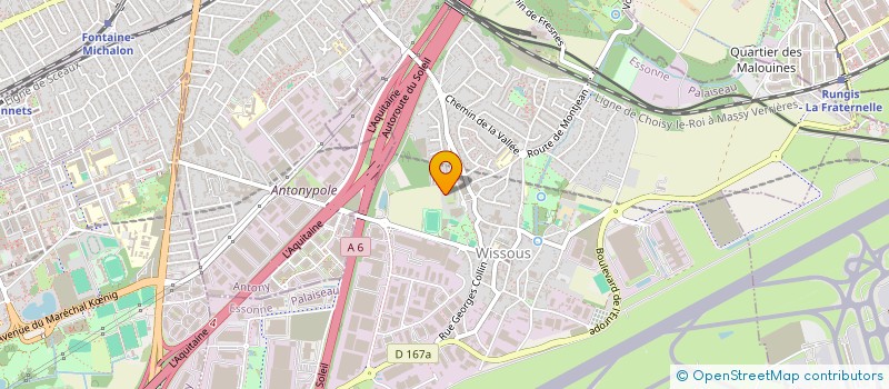 localisation de l'entreprise M & RENOV à WISSOUS
