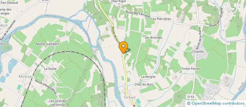 localisation de l'entreprise M RENOV à SIREUIL
