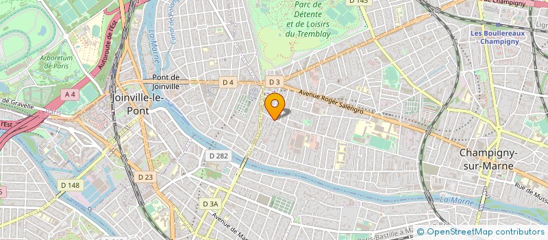 localisation de l'entreprise M.RENOVATIONS à CHAMPIGNY-SUR-MARNE