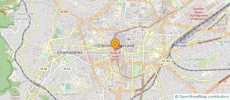 localisation de l'entreprise M RETOUCHE à CLERMONT-FERRAND