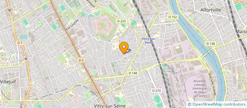 localisation de l'entreprise M. RIOLAND ET MME VIRAZELS  VITRY-SUR-SEINE