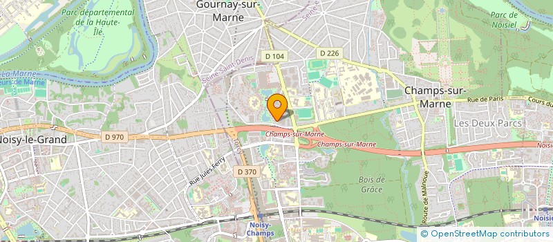 localisation de l'entreprise M-RODE à CHAMPS-SUR-MARNE