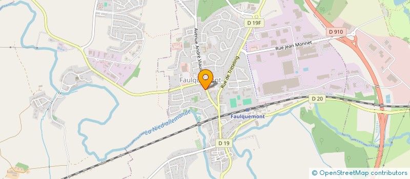 localisation de l'entreprise M ROLLIN ET G SPIELDENNER  FAULQUEMONT