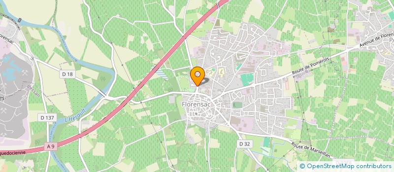 localisation de l'entreprise M.S.  FLORENSAC