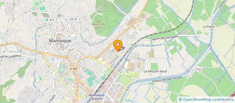 localisation de l'entreprise M.S. à MANOSQUE