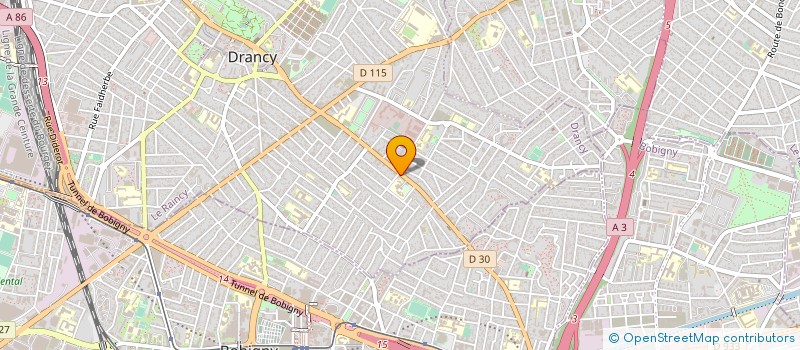 localisation de l'entreprise M.S à DRANCY
