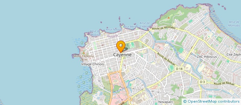 localisation de l'entreprise M & S  CAYENNE