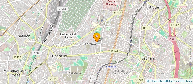 localisation de l'entreprise M & S à BAGNEUX