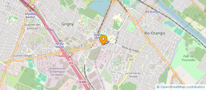 localisation de l'entreprise M.S.A à RIS-ORANGIS