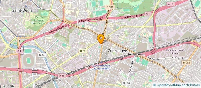 localisation de l'entreprise M.S.A. OR à LA COURNEUVE