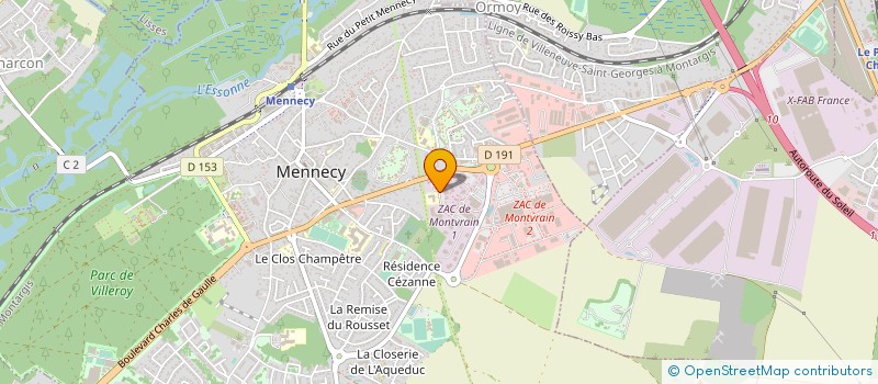 localisation de l'entreprise M.S.A. SPORT  MENNECY