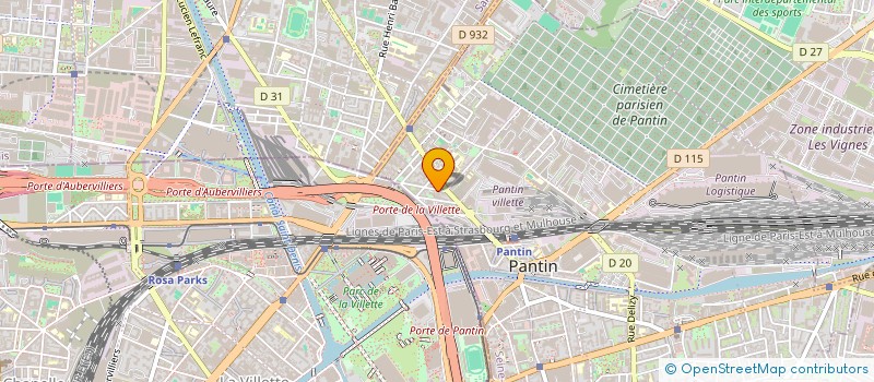 localisation de l'entreprise M.S. ALIMENTATION  PANTIN
