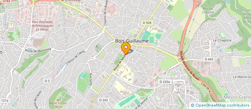 localisation de l'entreprise M.S. ASSURANCES à BOIS-GUILLAUME