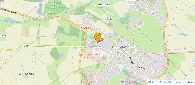 localisation de l'entreprise M-S AUTO BRUNO BERTIN à LA CHATAIGNERAIE