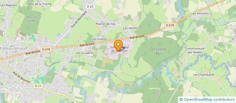 localisation de l'entreprise M.S.B à LOUHANS
