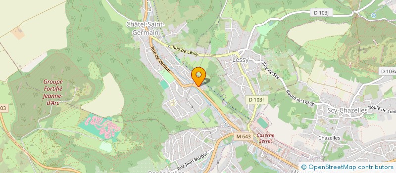 localisation de l'entreprise M S B  CHATEL-SAINT-GERMAIN