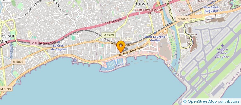 localisation de l'entreprise M.S.B à SAINT-LAURENT-DU-VAR