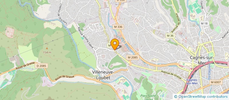localisation de l'entreprise M-S-B-A à CAGNES-SUR-MER