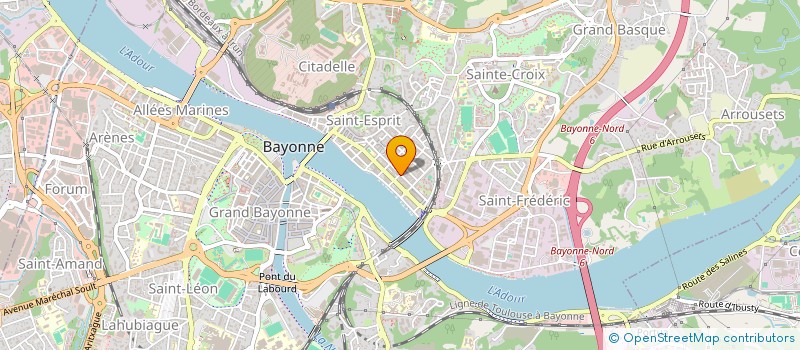 localisation de l'entreprise M.S.B. MULTISERVICES à BAYONNE