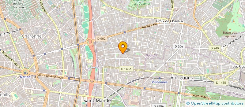 localisation de l'entreprise M.S. BATIMENT à MONTREUIL