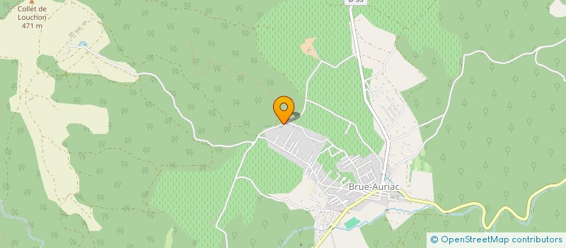 localisation de l'entreprise M.S BOULANGERIE  BRUE-AURIAC