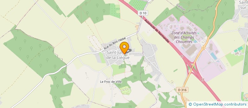 localisation de l'entreprise M.S.C.  SAINT-JULIEN-DE-LA-LIEGUE