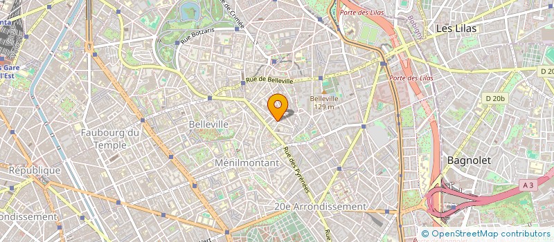 localisation de l'entreprise M.S.C.C.  PARIS