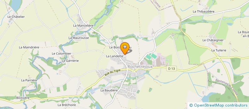 localisation de l'entreprise M.S.C.J  ROCHETREJOUX