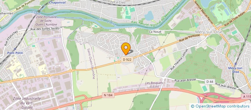 localisation de l'entreprise M S CARRELAGE  MERY-SUR-OISE