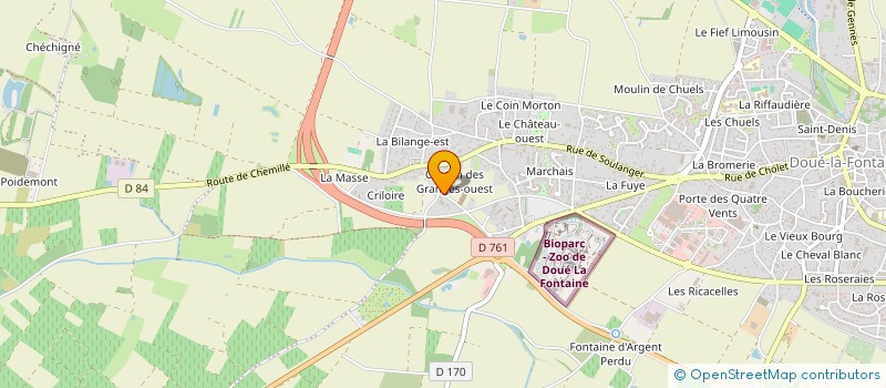 localisation de l'entreprise M.S.D.  DOUE-EN-ANJOU