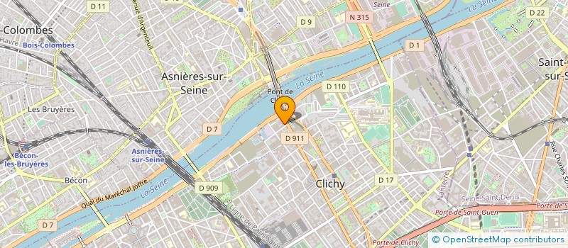 localisation de l'entreprise M.S.E. à CLICHY