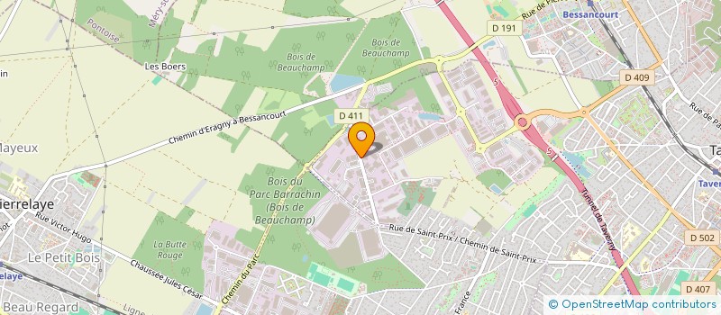 localisation de l'entreprise M.S.E.K.  TAVERNY