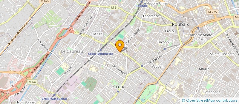 localisation de l'entreprise M.S.E. REAL ESTATE à CROIX