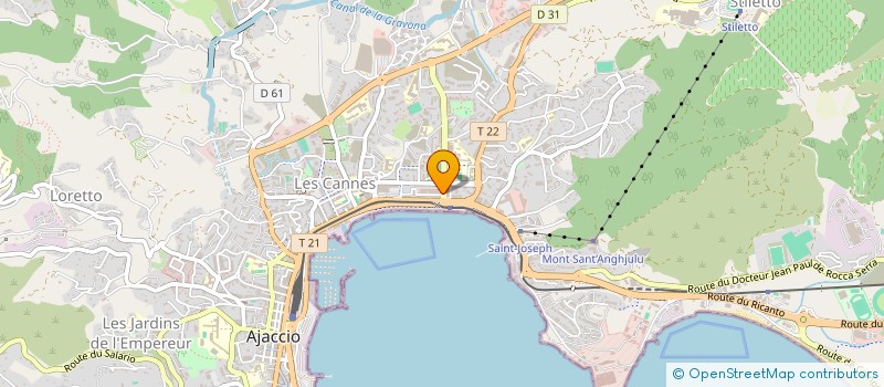 localisation de l'entreprise M.S ESPACES VERTS  AJACCIO