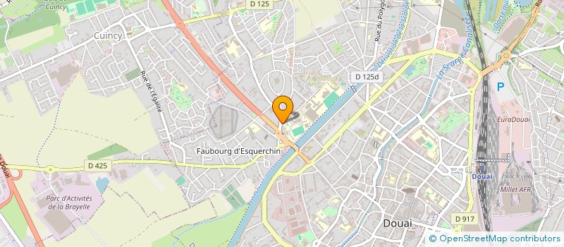 localisation de l'entreprise M.S.F.F à DOUAI