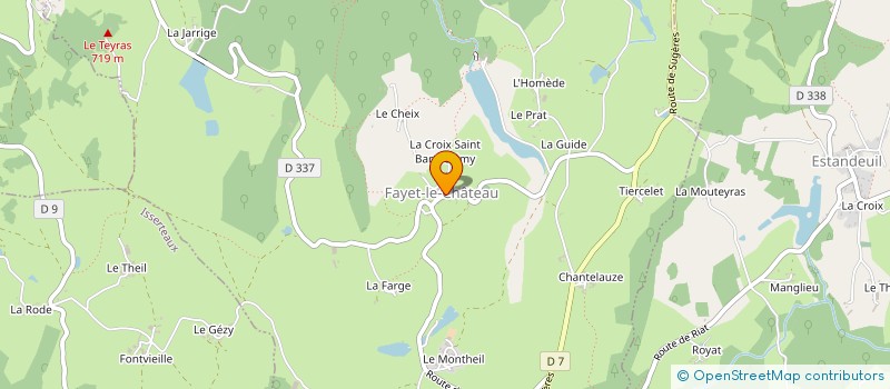 localisation de l'entreprise M & S FAMILY  FAYET-LE-CHATEAU