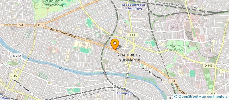 localisation de l'entreprise M.S. FOOD à CHAMPIGNY-SUR-MARNE