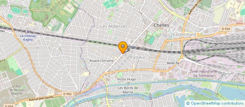 localisation de l'entreprise M&S FORMATIONS  CHELLES