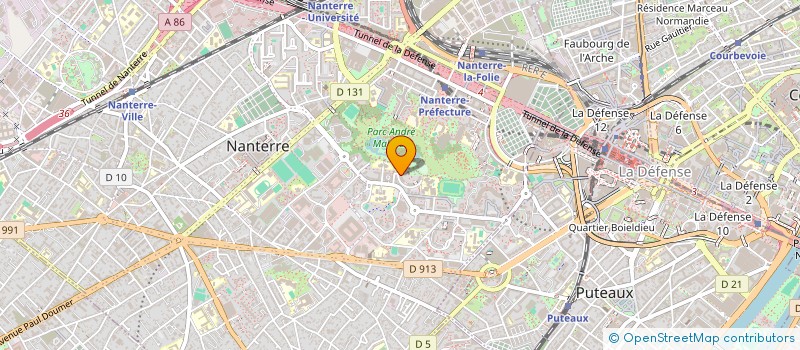localisation de l'entreprise M.S.H. à NANTERRE