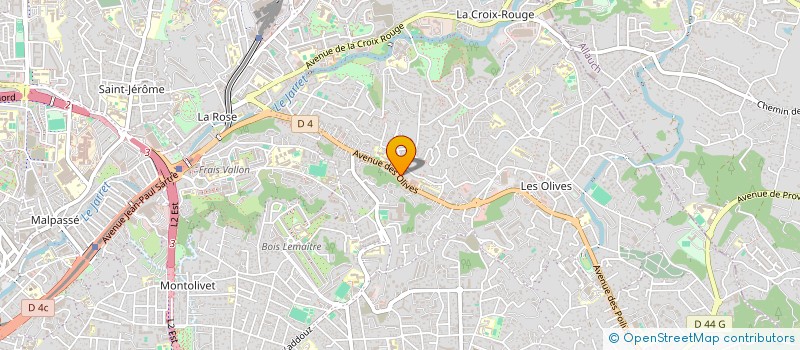 localisation de l'entreprise M.S.H. à MARSEILLE