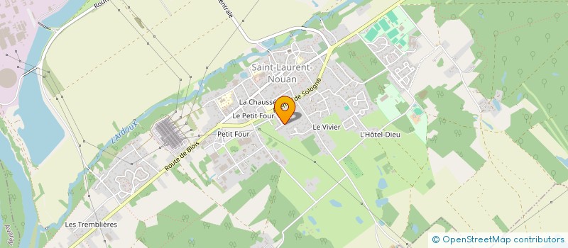 localisation de l'entreprise M.S.I.  SAINT-LAURENT-NOUAN