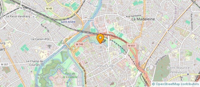 localisation de l'entreprise M.S.I à LILLE