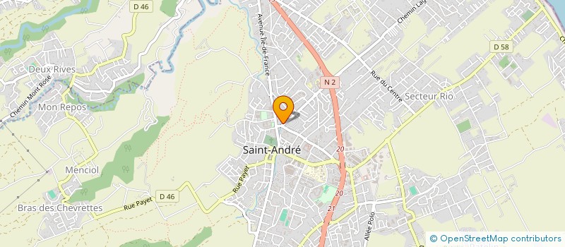localisation de l'entreprise M S I (MASCAREIGNES SERVICE INDUSTRIE) à SAINT-ANDRE