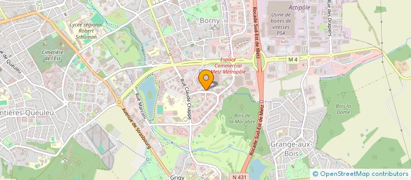 localisation de l'entreprise M.S. INDUSTRIE  METZ