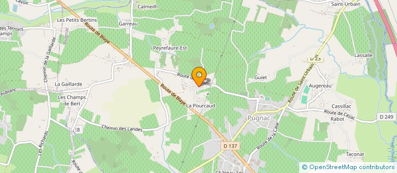 localisation de l'entreprise M&S INVEST  PUGNAC